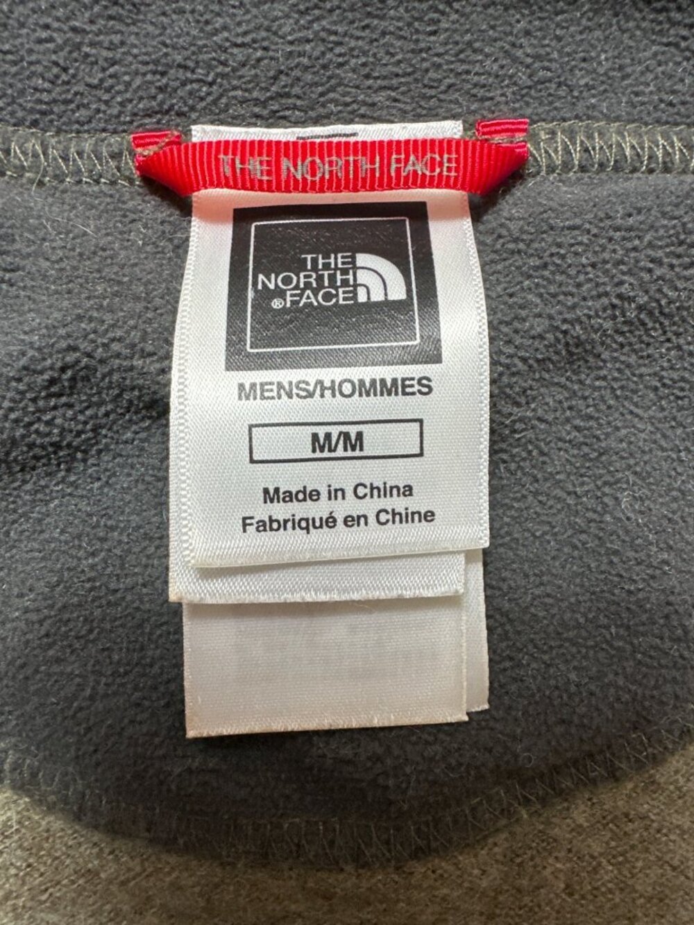 The North Face Mens M Wool Blend Pullover Sweater Quarter Snap Gray Outdoor - Picture 6 of 9